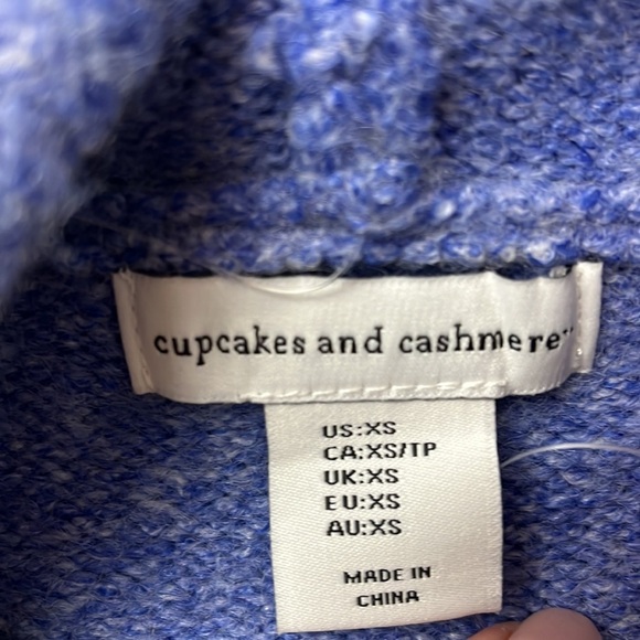 cupcakes & cashmere Blue and White Hoodie - Picture 3 of 6